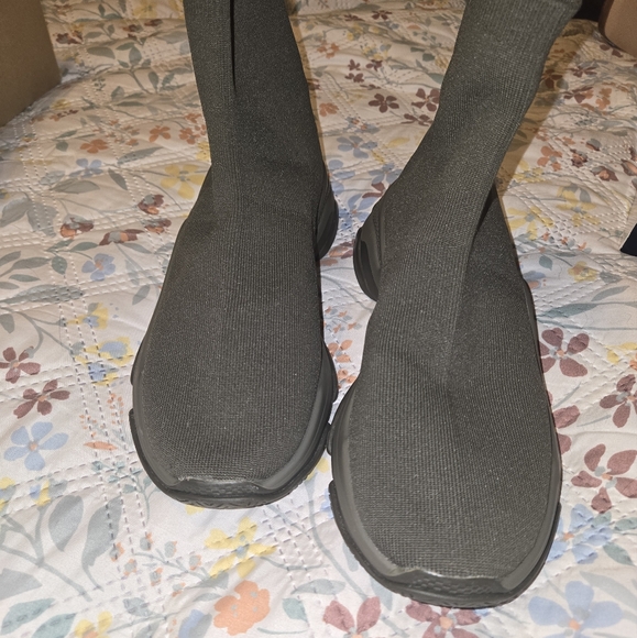 STEVE MADDEN MENS 10 SOCK BOOT  LUXURY OLIVE - Picture 5 of 8